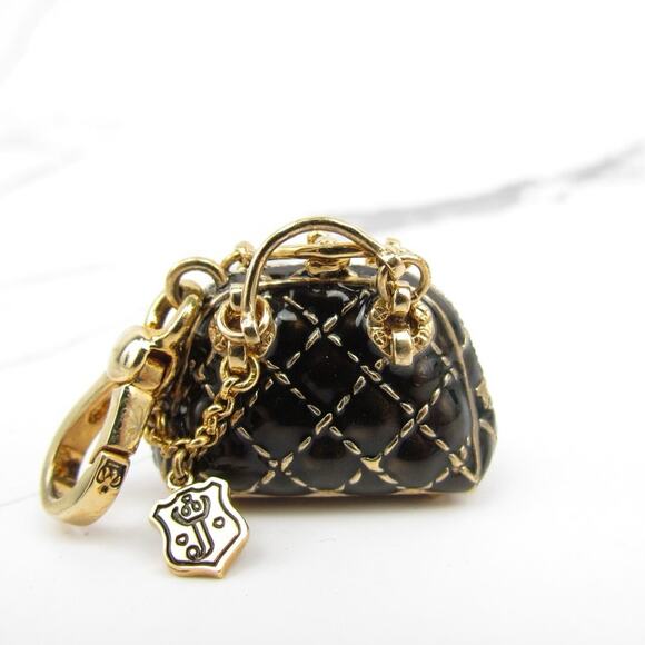 Juicy Couture Quilted Bowler Bag Charm - Picture 3 of 8